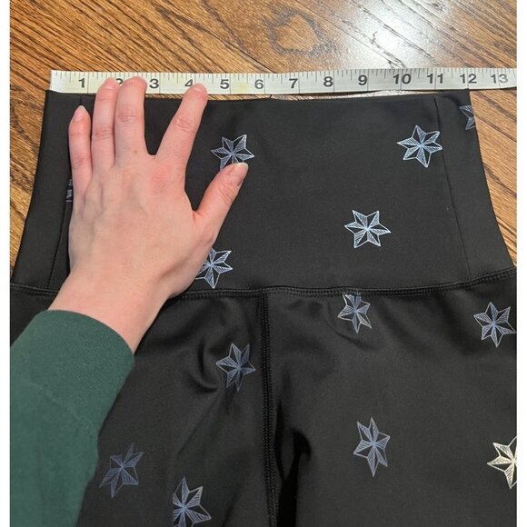 CHRLDR | Black All Over 6-Point Star High Waisted Leggings Sz M - Picture 3 of 6